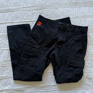 Empyre Men's Black Cargo Pants - Durable Everyday Style | Size 25